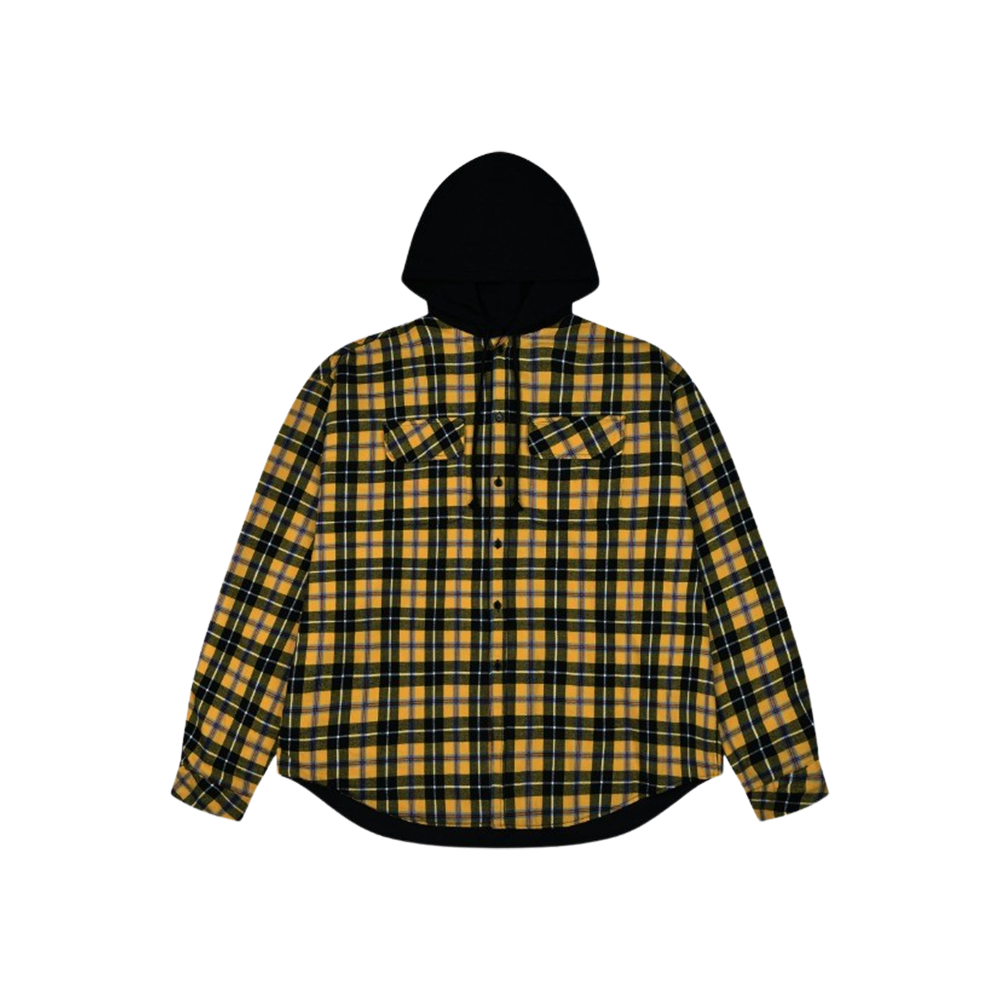 BlackYellowProject G/R Reversible Hood Check Shirts